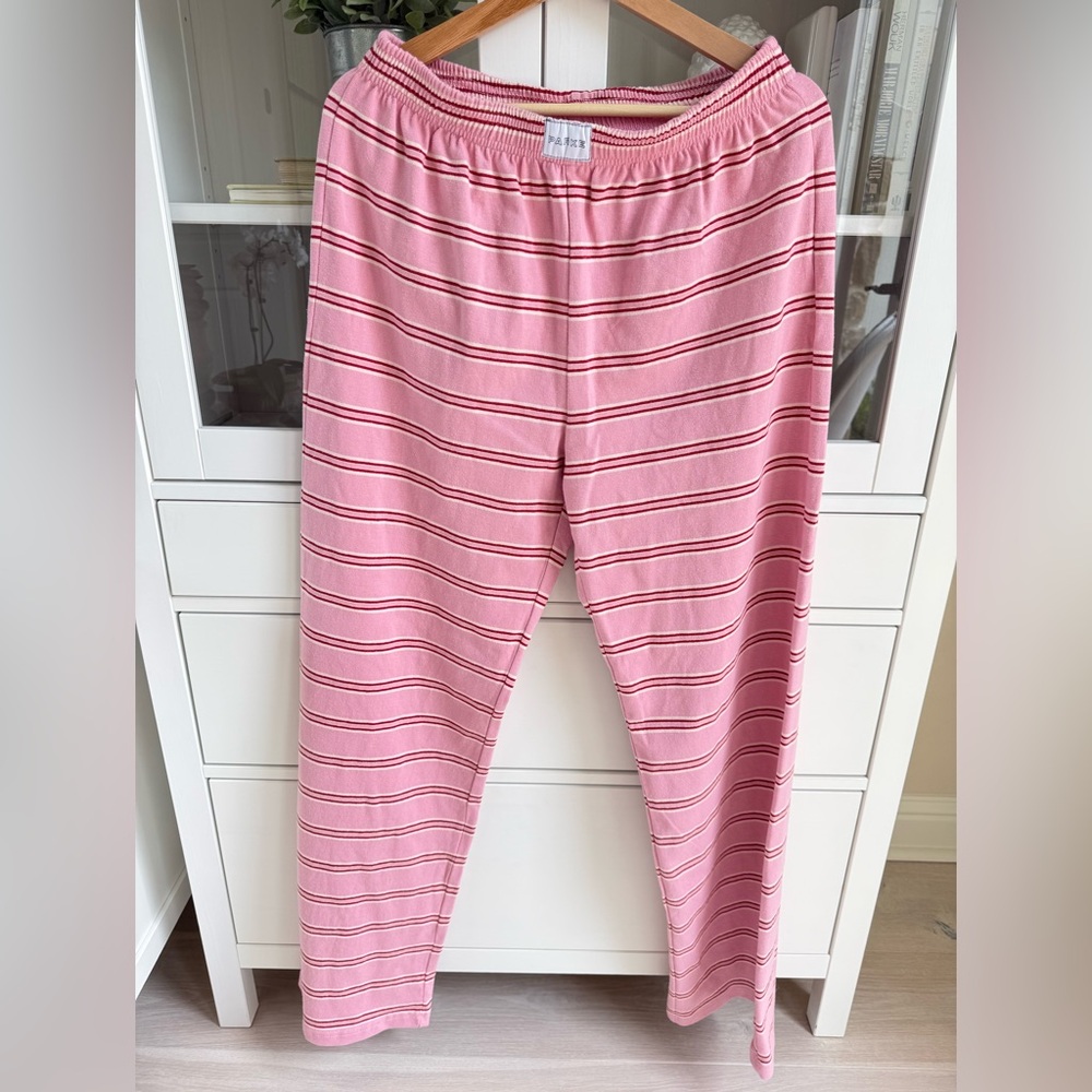 Parke Pink Sweetheart striped Boxer Pants - size small